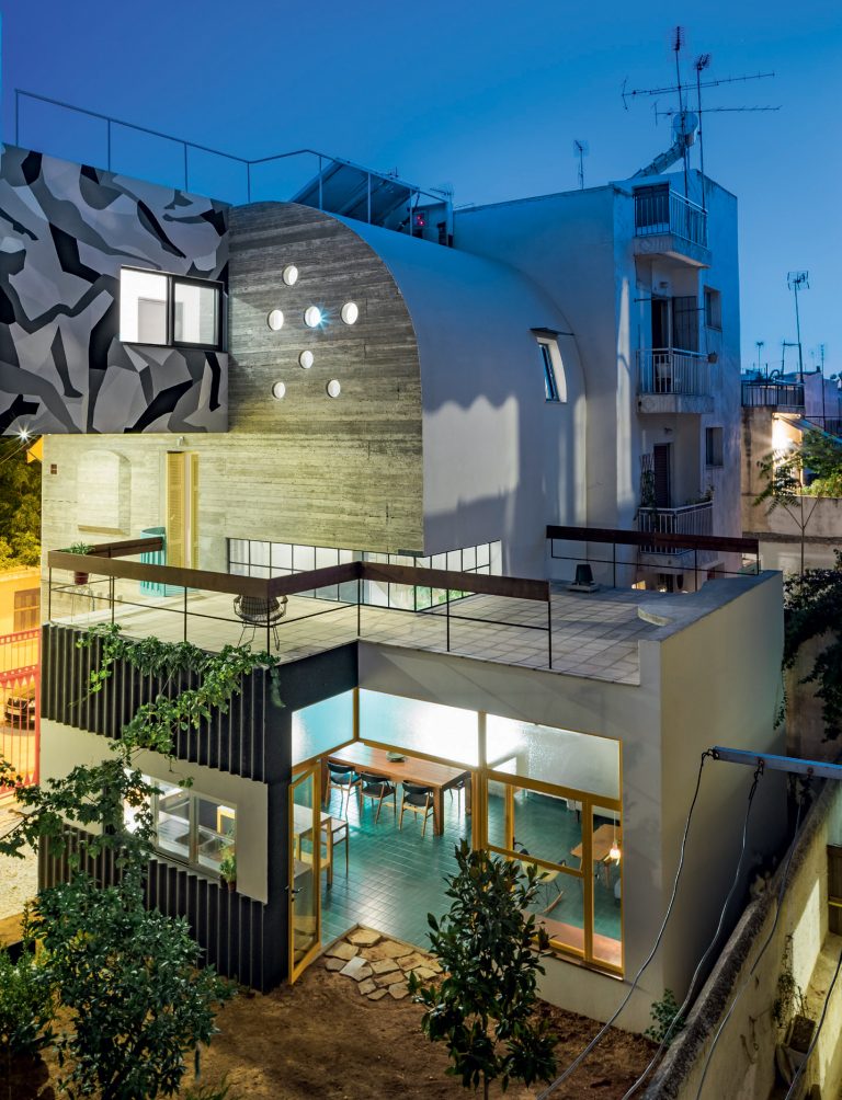 混血拼贴建筑:雅典 petralona house